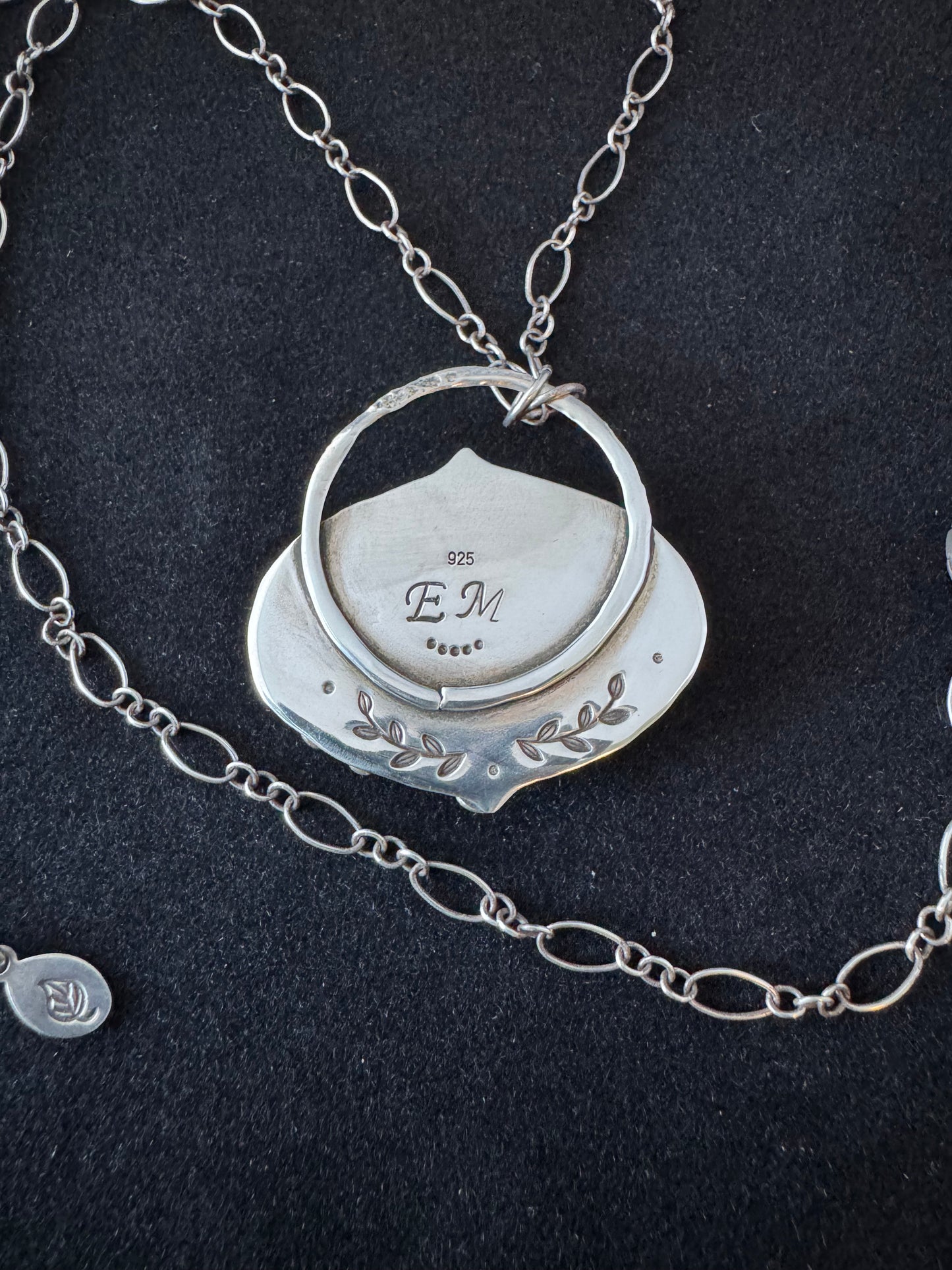 Sterling Silver & Thulite Necklace