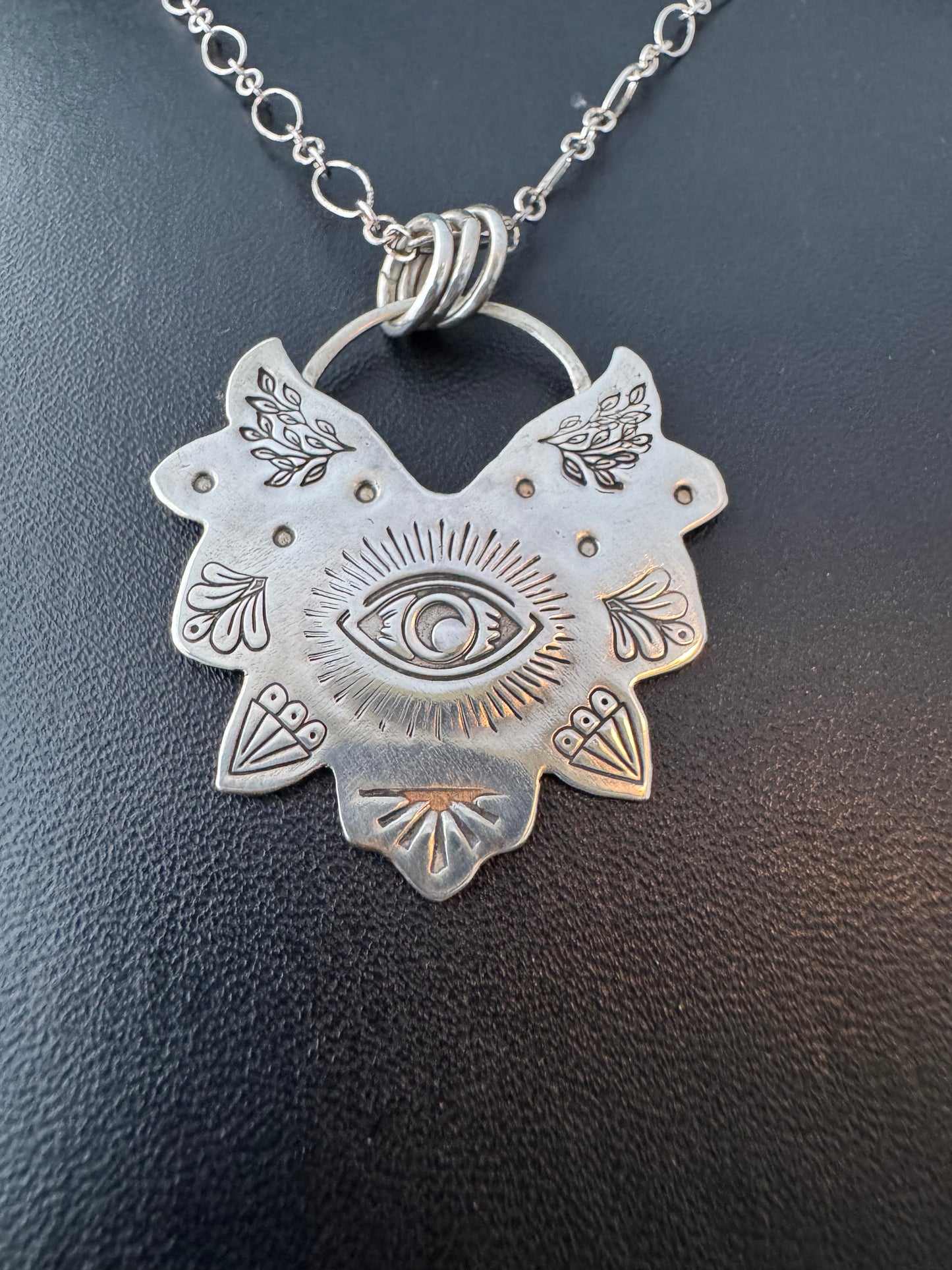 Sterling Silver Eye Necklace