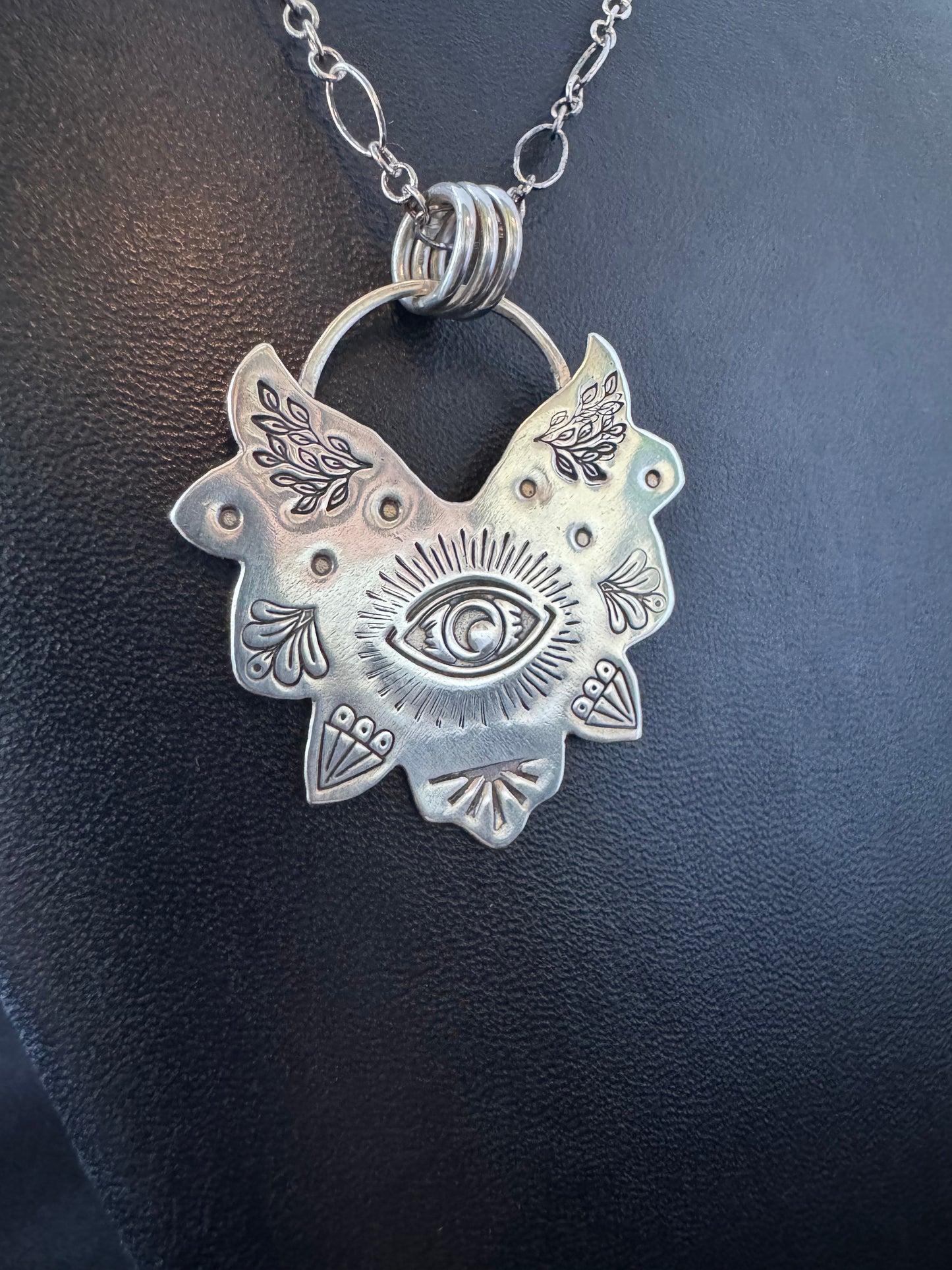 Sterling Silver Eye Necklace