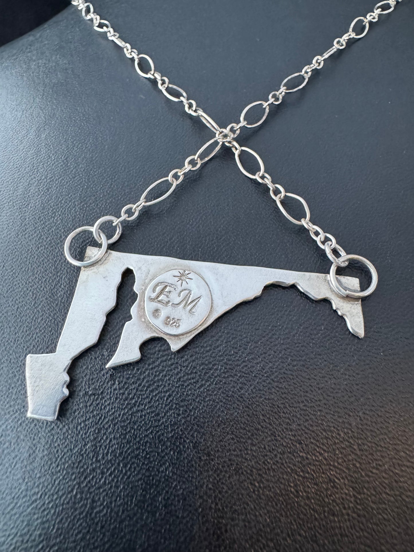Sterling Silver Maryland Pride Necklace