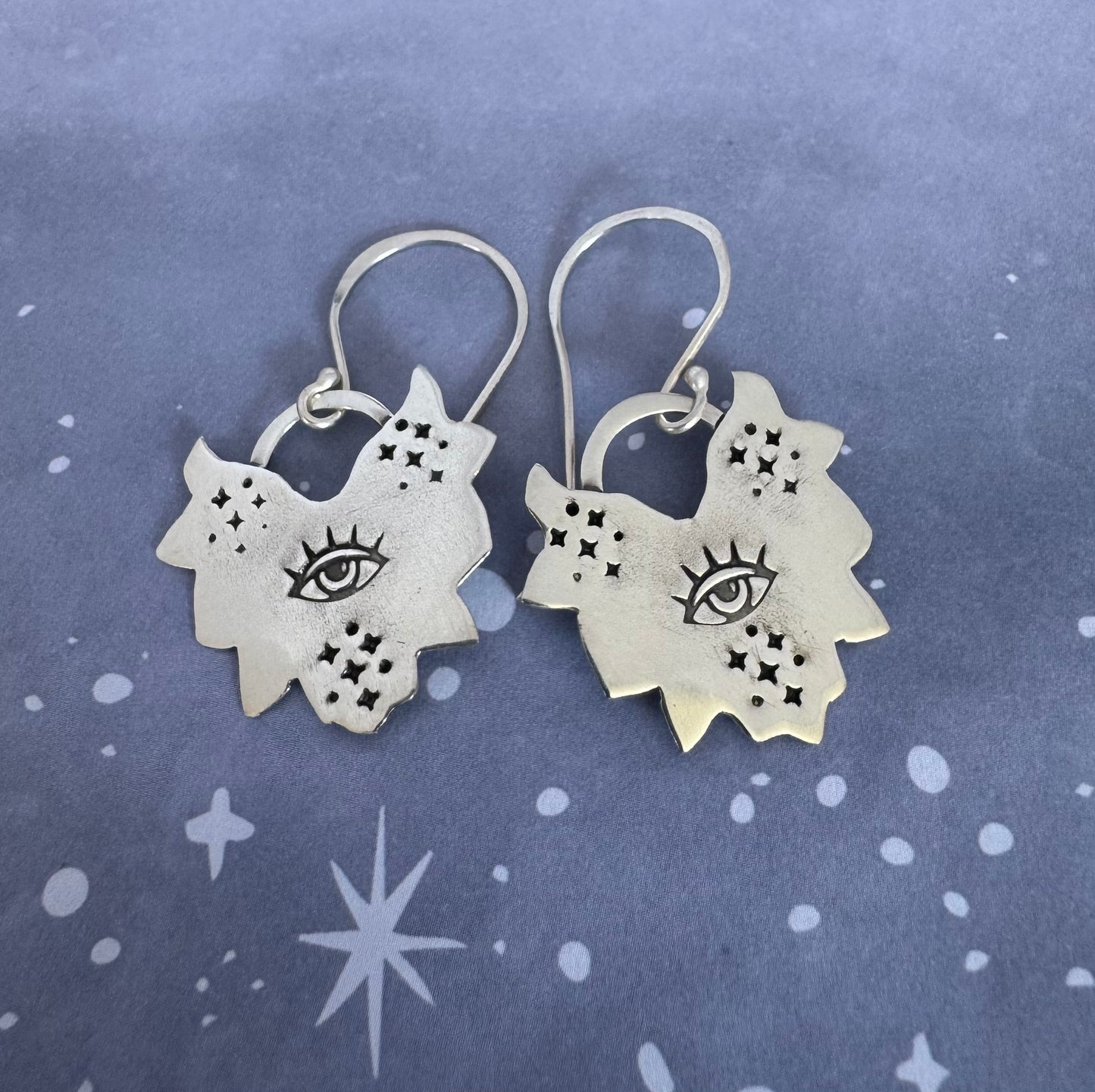 Sterling Silver Eye Earrings