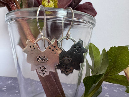 Sterling Silver Eye Earrings