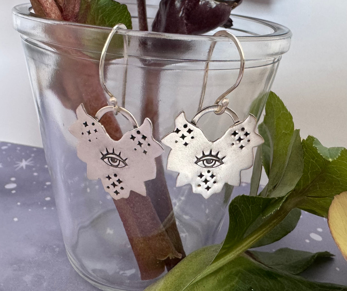 Sterling Silver Eye Earrings
