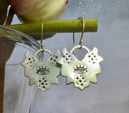 Sterling Silver Eye Earrings