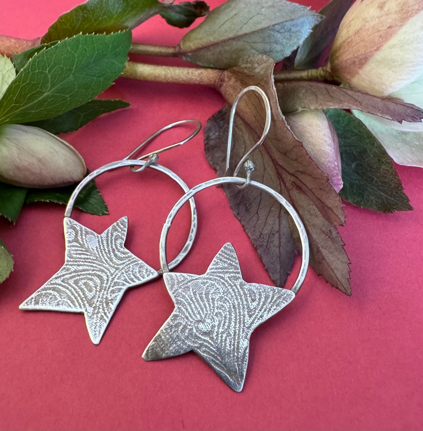 Sterling Silver Star Earrings