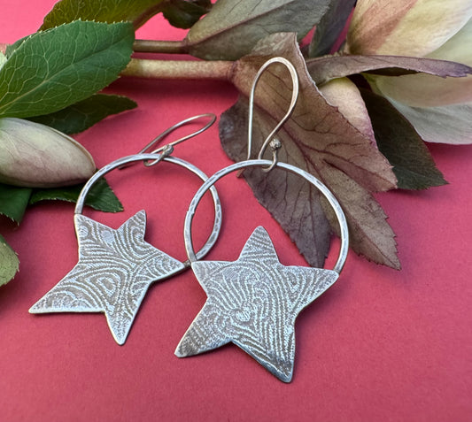 Sterling Silver Star Earrings