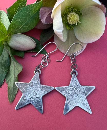 Lucky Star Sterling Silver Earrings