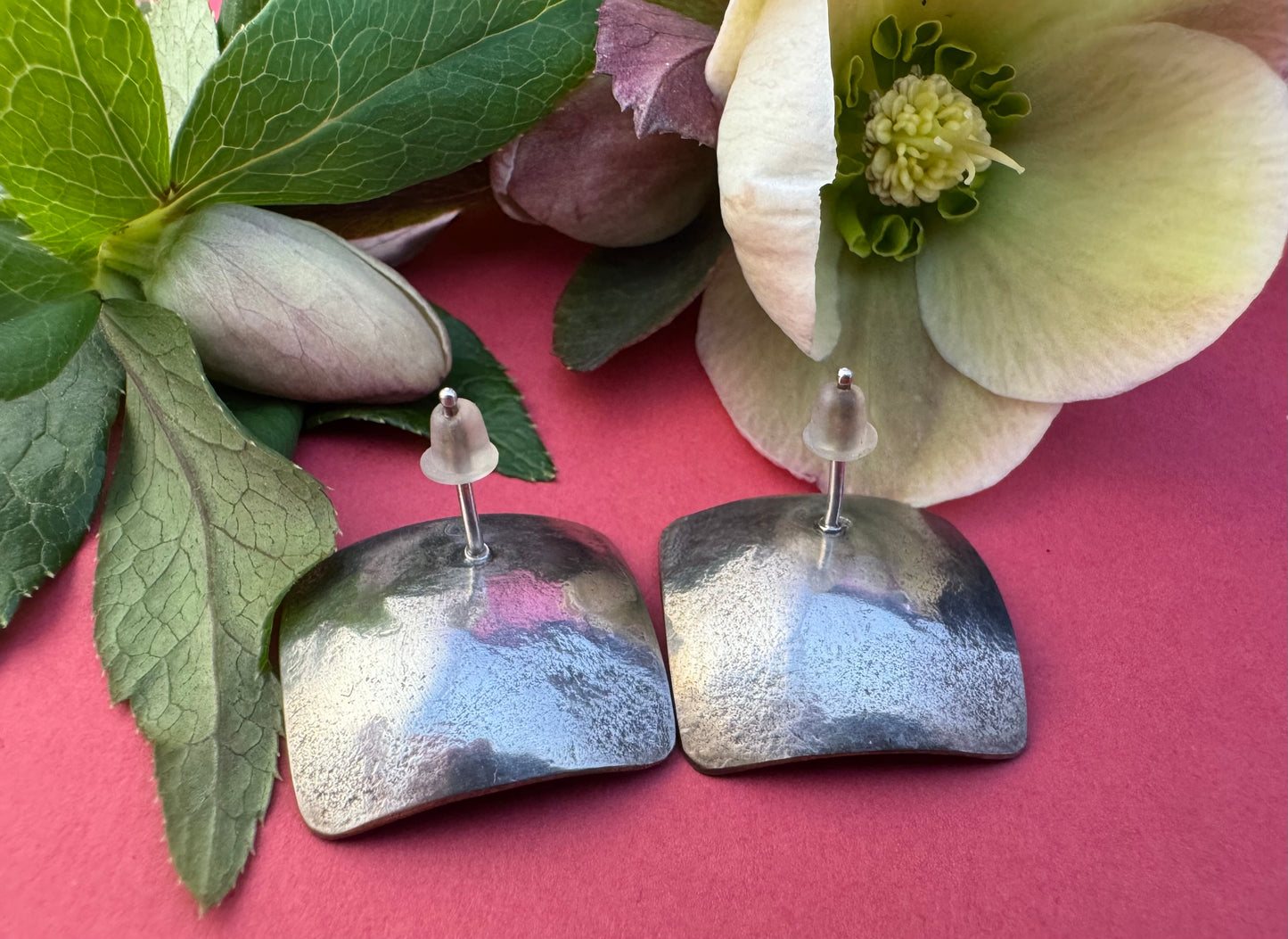 Sterling Silver and Cubic Zirconia Post Earrings