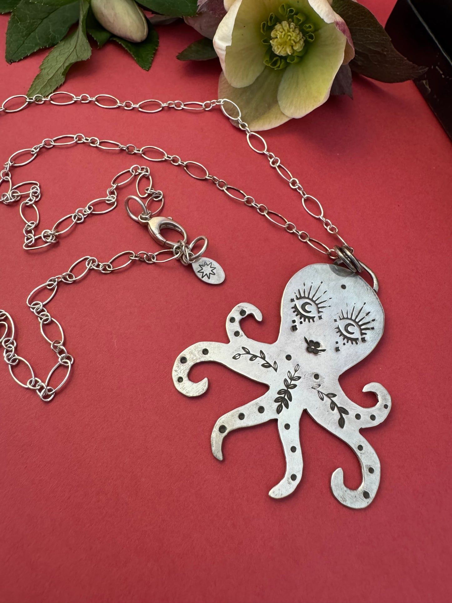 Sterling Silver Octopus Necklace