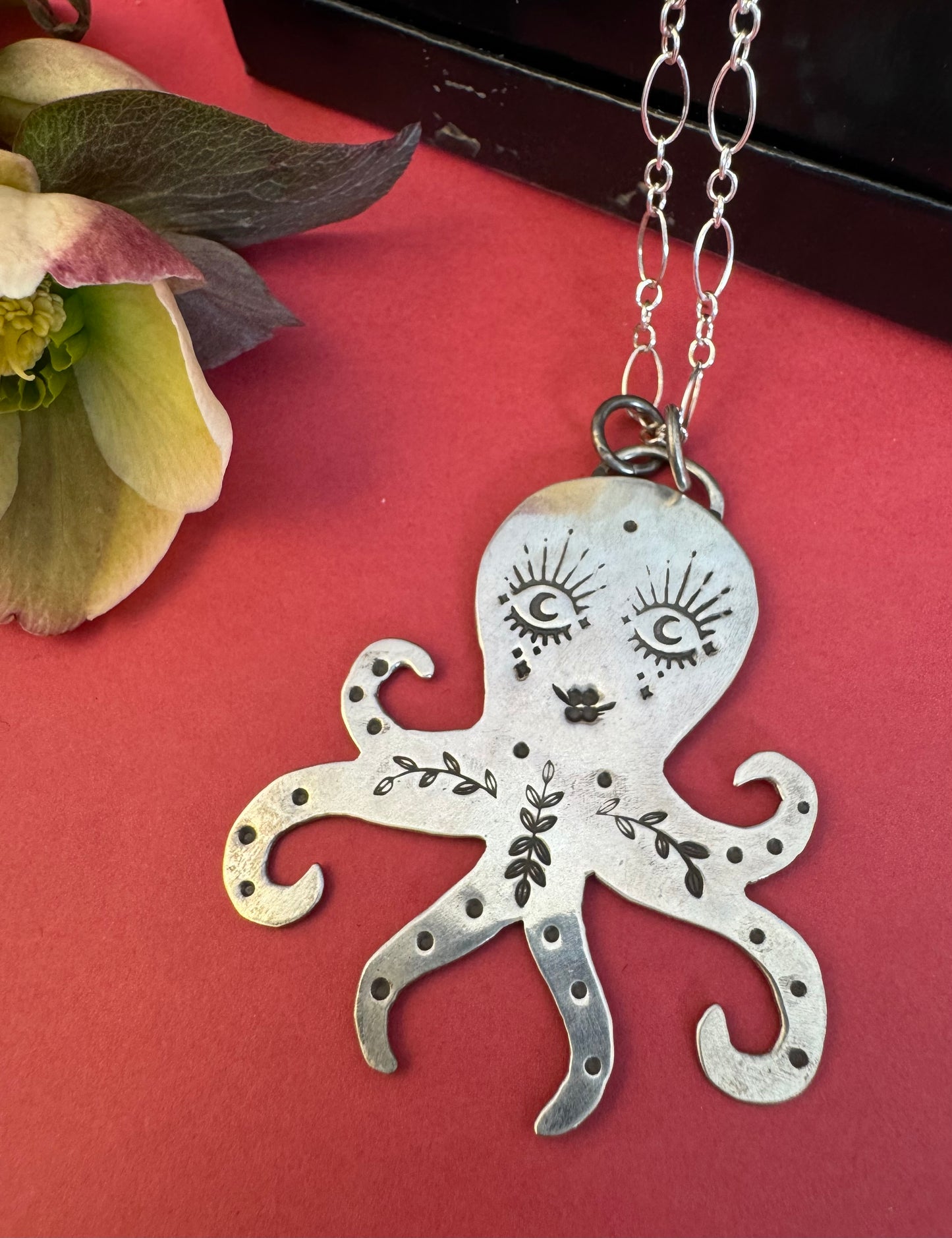 Sterling Silver Octopus Necklace