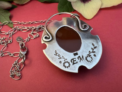 Carnelian & Sterling Silver Necklace