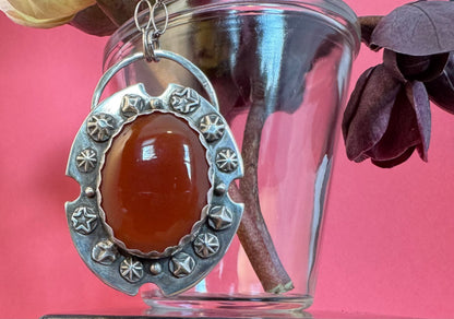 Carnelian & Sterling Silver Necklace