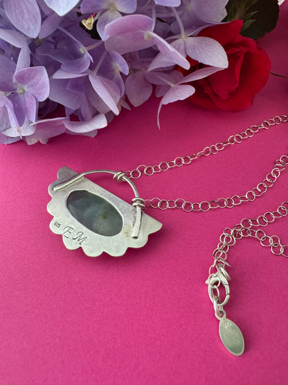 Aquamarine & Sterling Silver Necklace