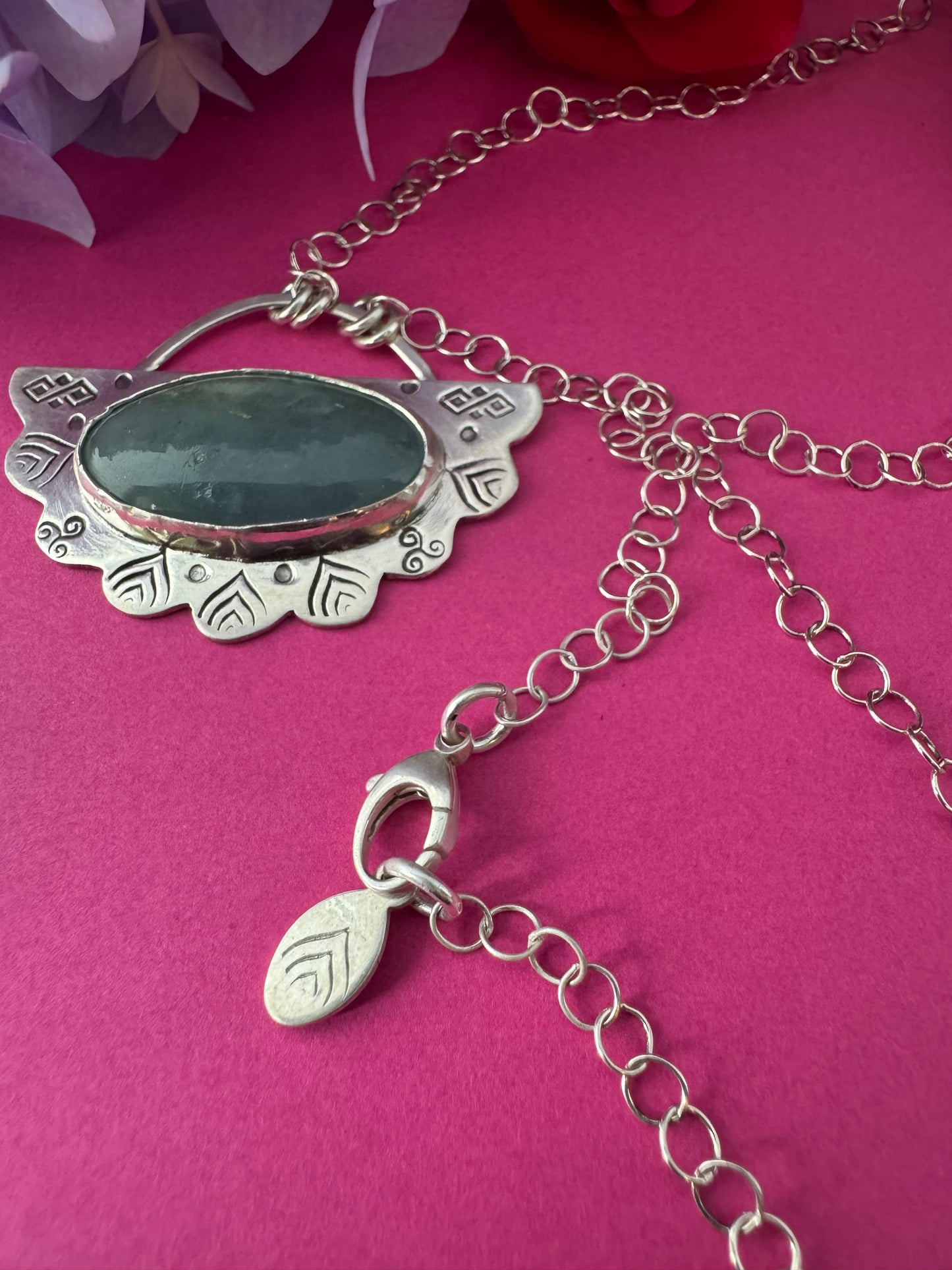 Aquamarine & Sterling Silver Necklace