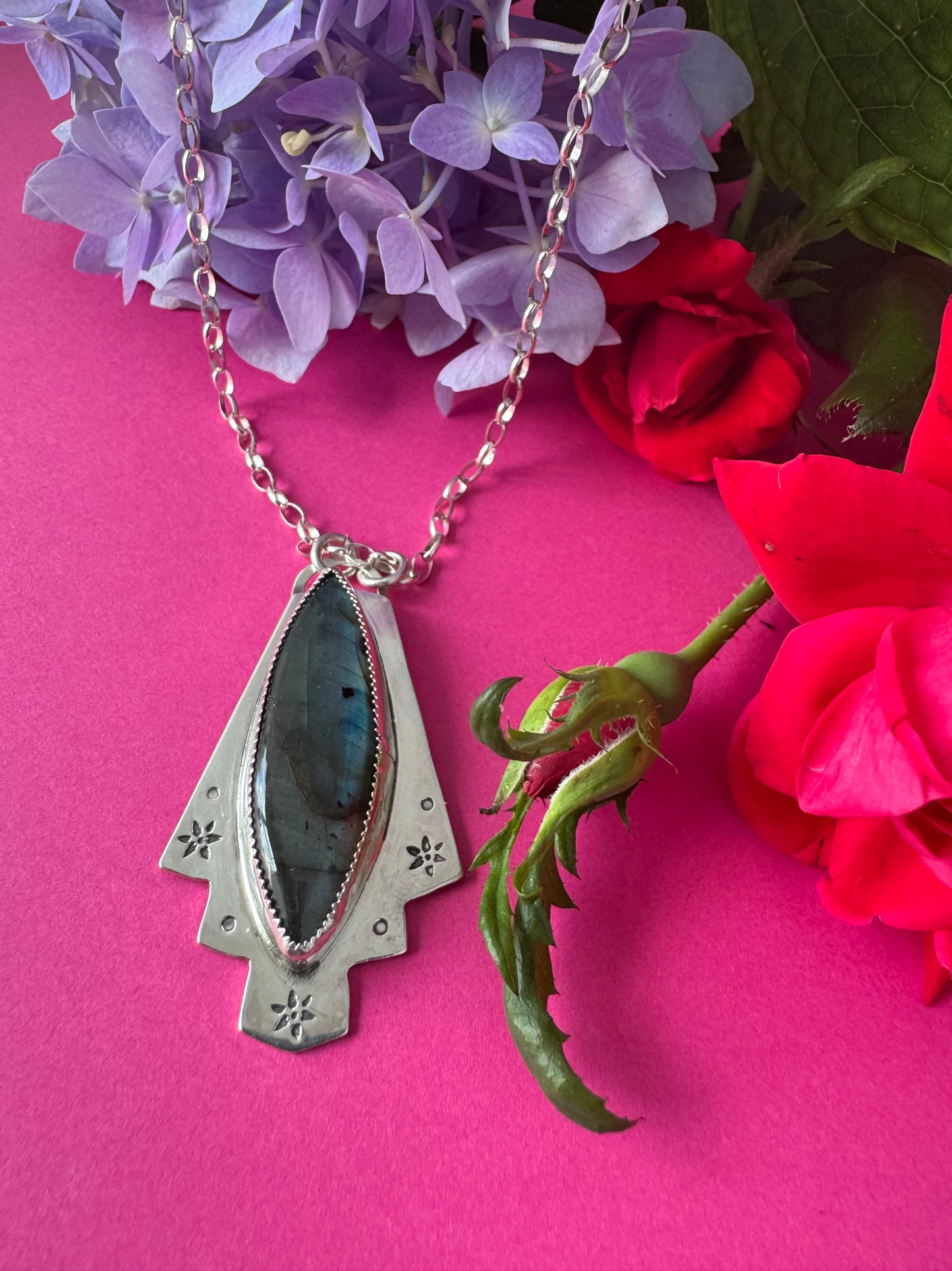 Labradorite & Sterling Silver Necklace