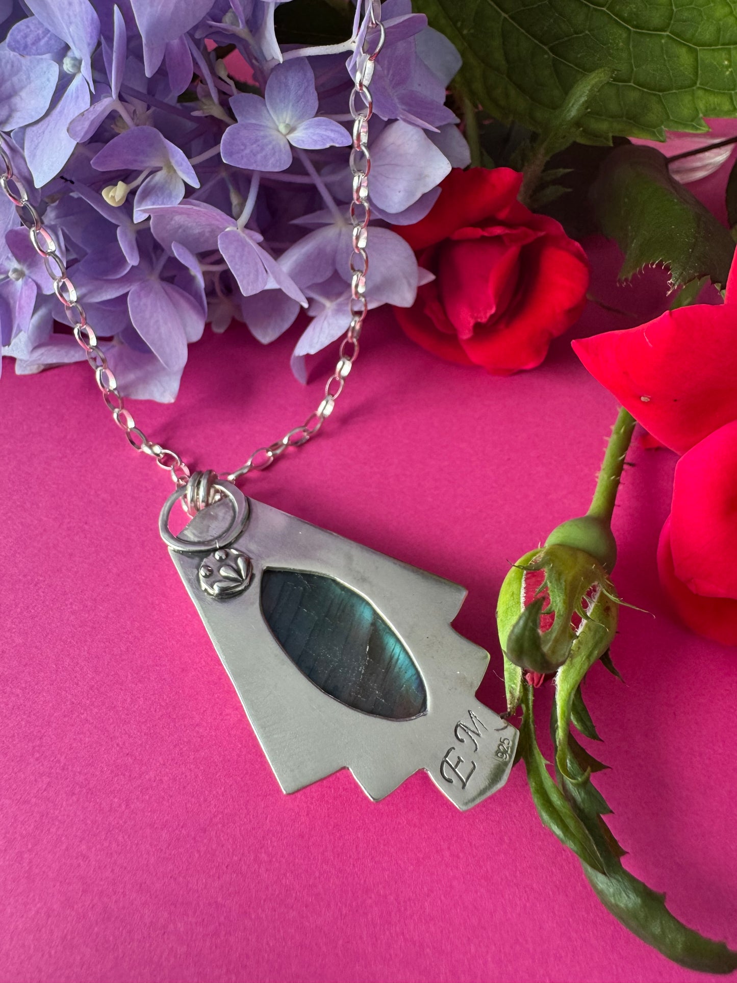Labradorite & Sterling Silver Necklace