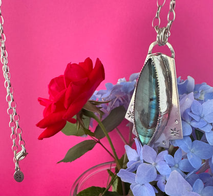 Labradorite & Sterling Silver Necklace