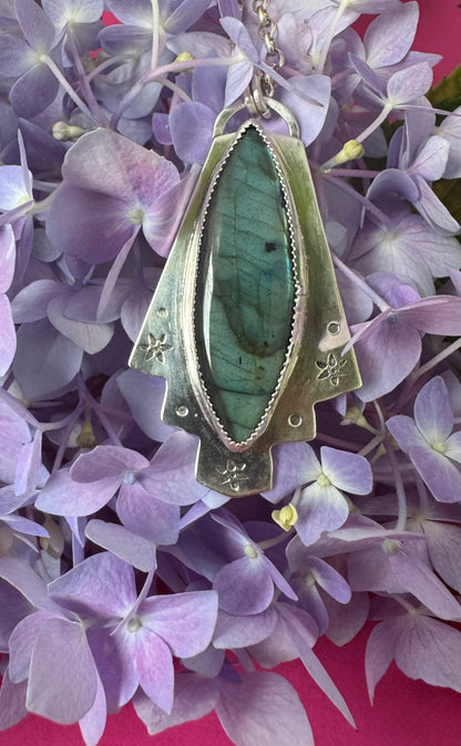 Labradorite & Sterling Silver Necklace