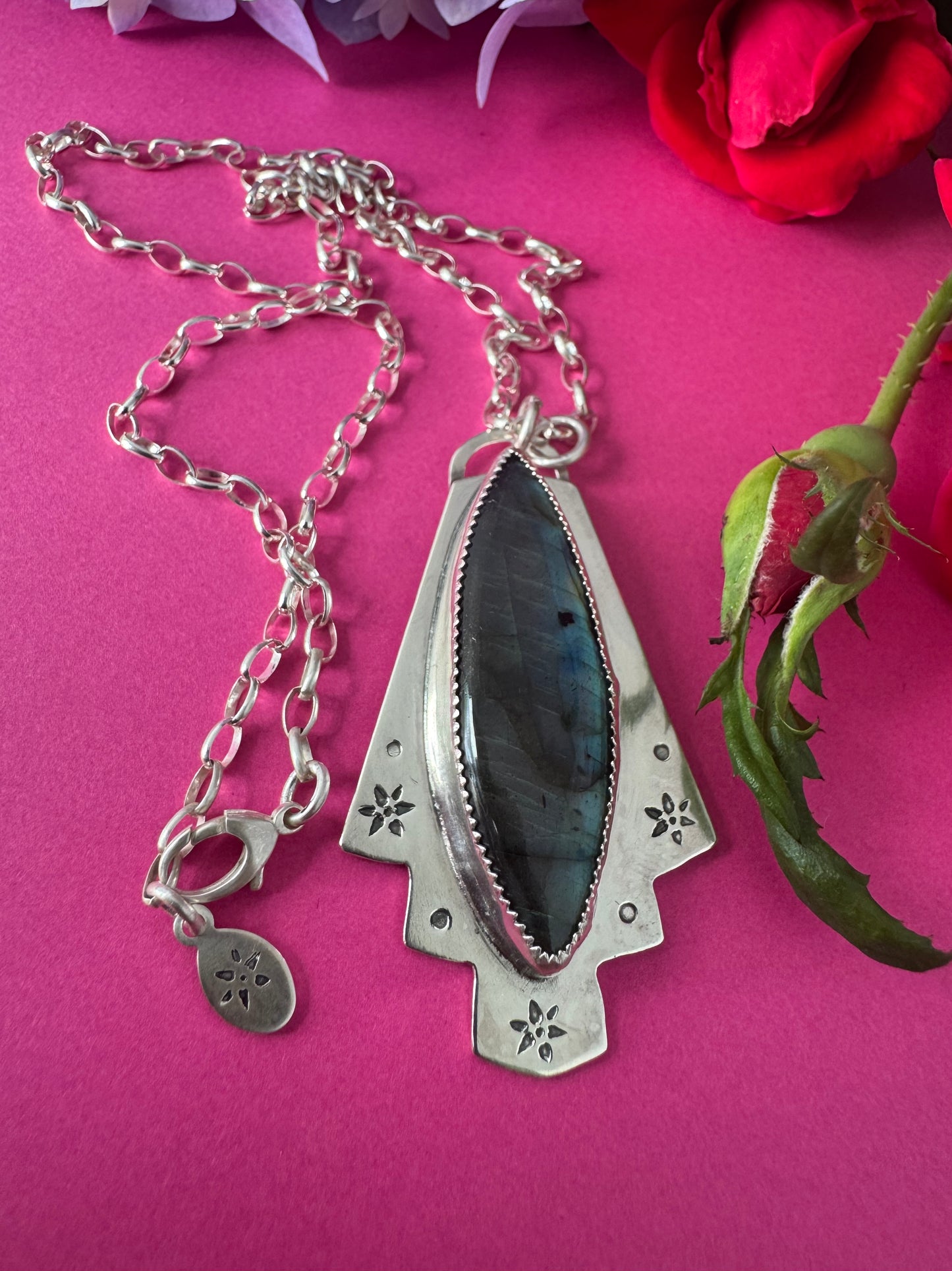 Labradorite & Sterling Silver Necklace
