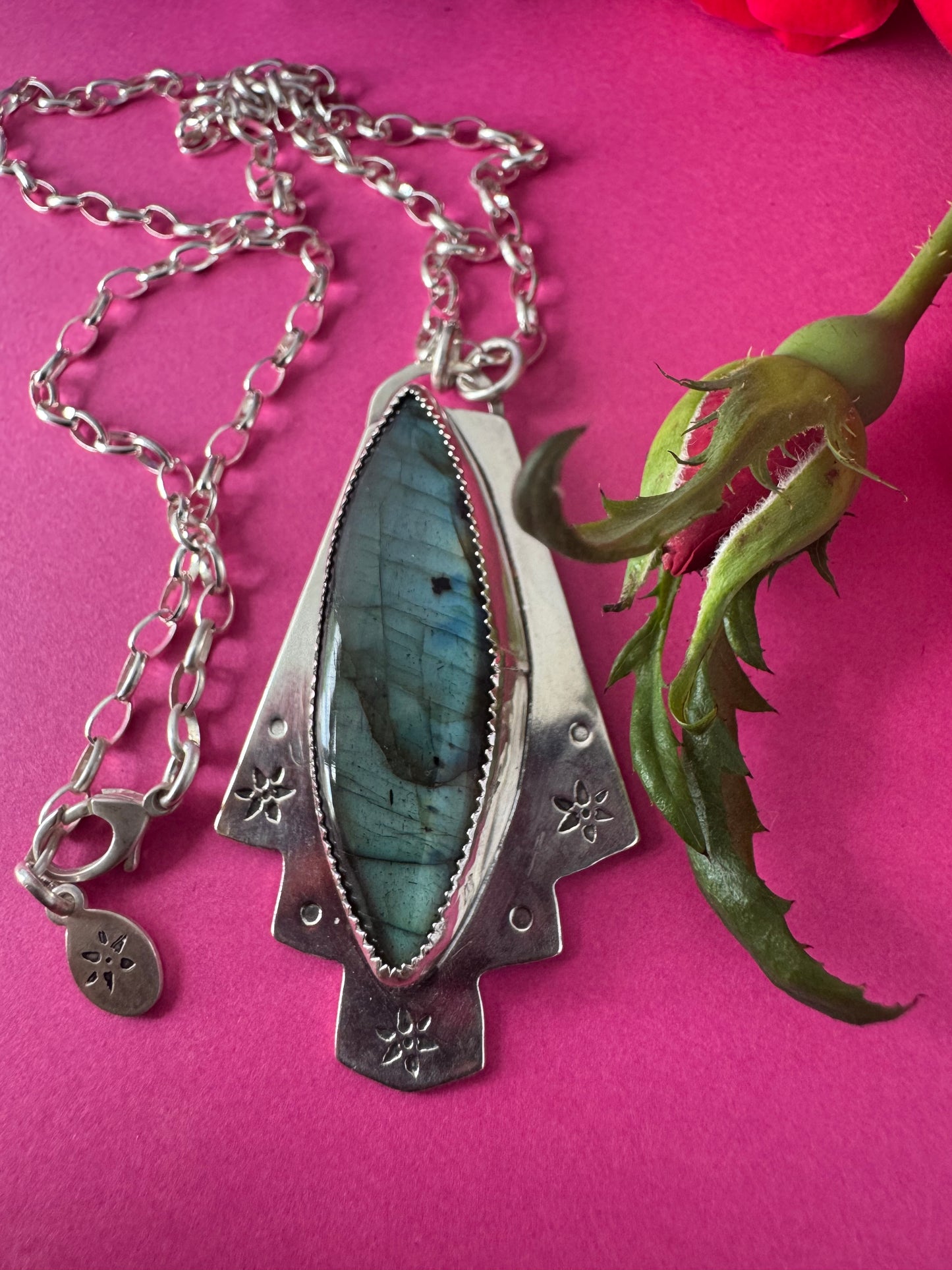Labradorite & Sterling Silver Necklace