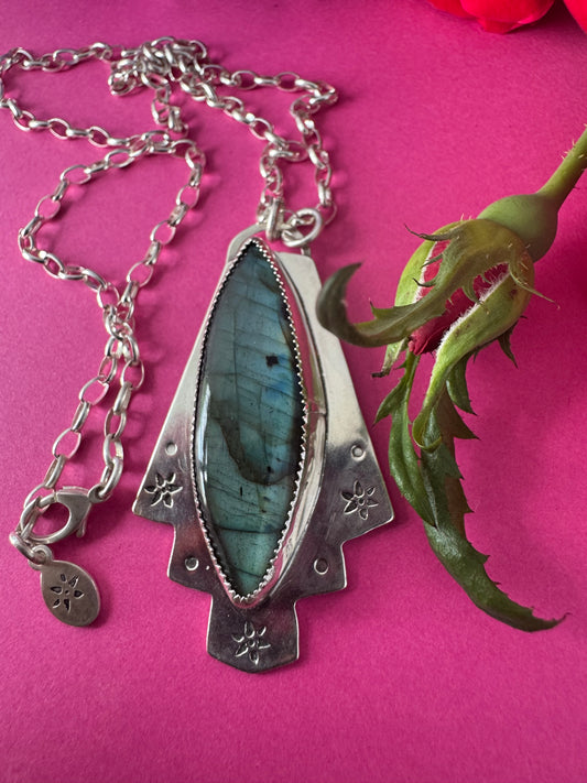 Labradorite & Sterling Silver Necklace