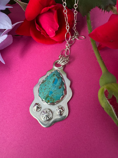 Kingman Turquoise & Sterling Silver Necklace