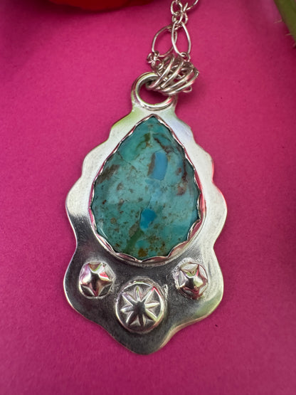 Kingman Turquoise & Sterling Silver Necklace