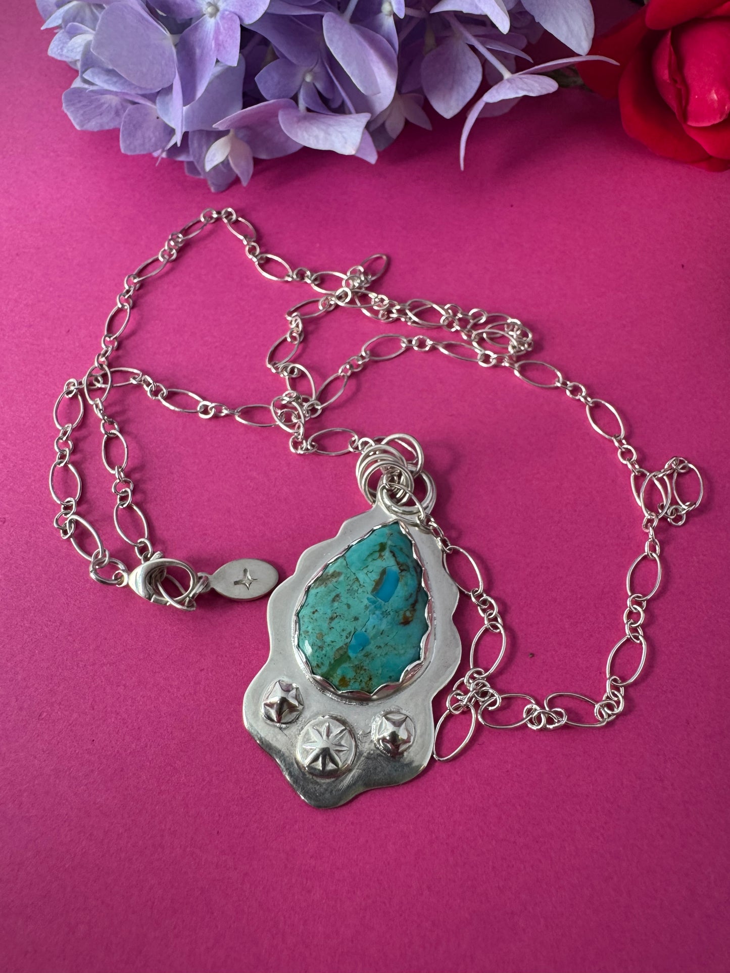 Kingman Turquoise & Sterling Silver Necklace