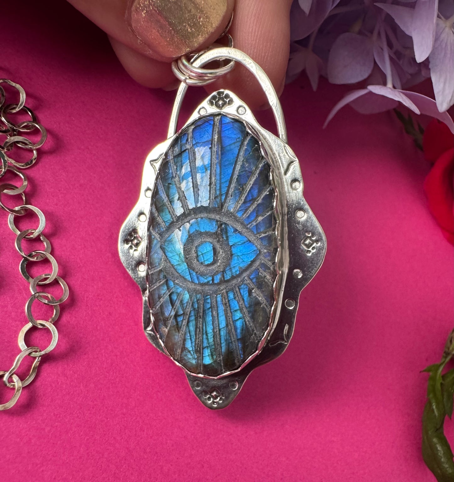 Labradorite & Sterling Silver Necklace