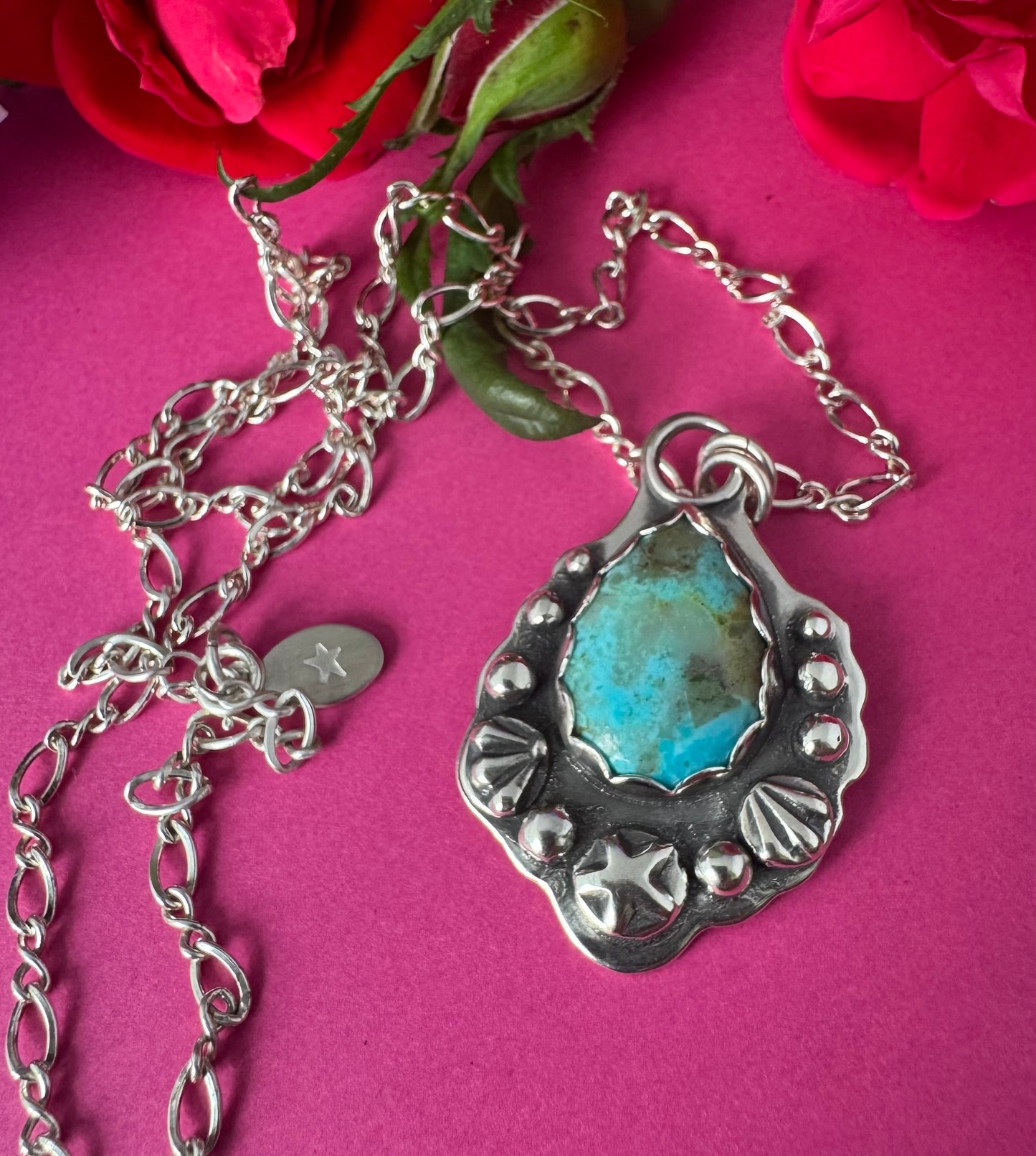 Kingman Turquoise & Sterling Silver Necklace