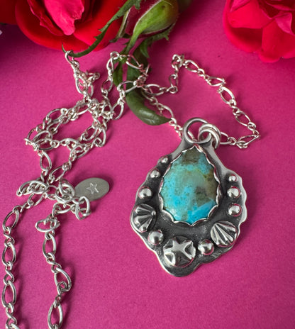 Kingman Turquoise & Sterling Silver Necklace