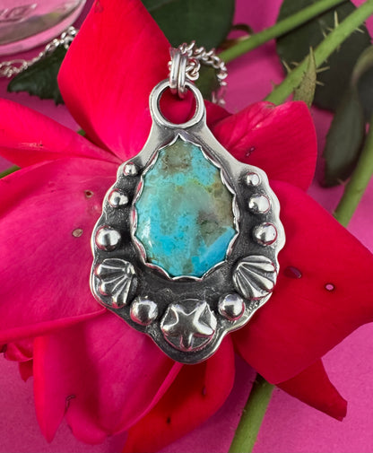Kingman Turquoise & Sterling Silver Necklace