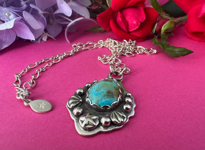 Kingman Turquoise & Sterling Silver Necklace
