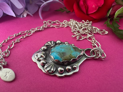 Kingman Turquoise & Sterling Silver Necklace
