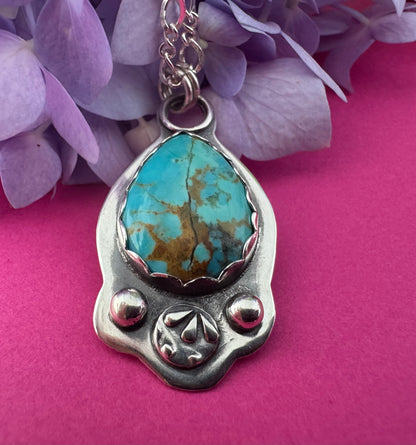 Kingman Turquoise & Sterling Silver Necklace