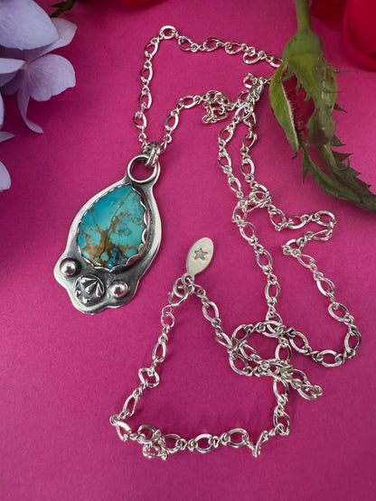 Kingman Turquoise & Sterling Silver Necklace