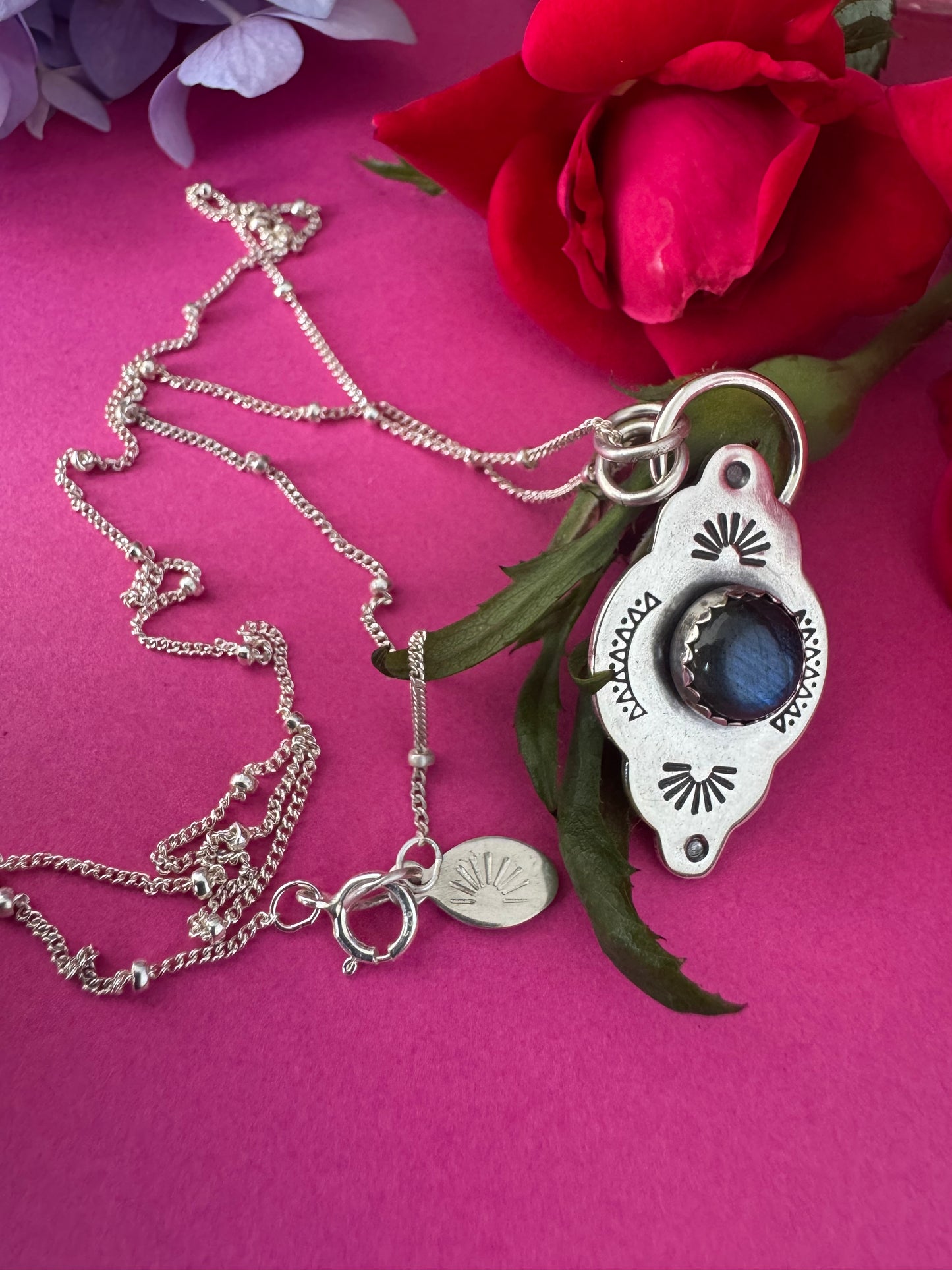 Labradorite & Sterling Silver Necklace