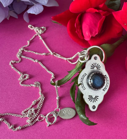 Labradorite & Sterling Silver Necklace