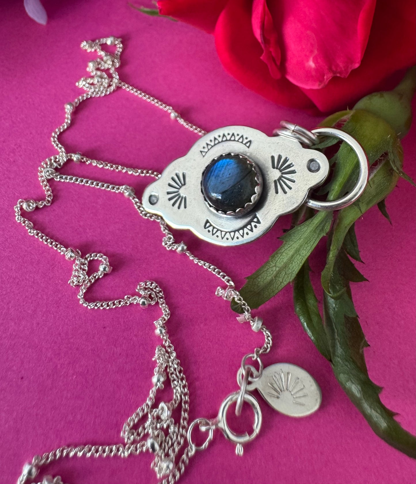 Labradorite & Sterling Silver Necklace