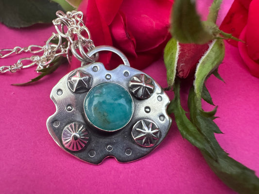 Amazonite & Sterling Silver Necklace