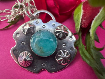 Amazonite & Sterling Silver Necklace